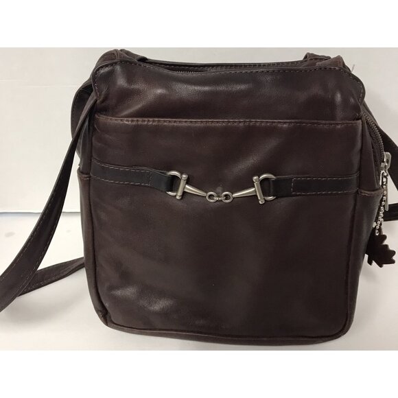 EUC Brown Leather Leather By Mann Bag Purse Made in Canada Handbag - Picture 1 of 7